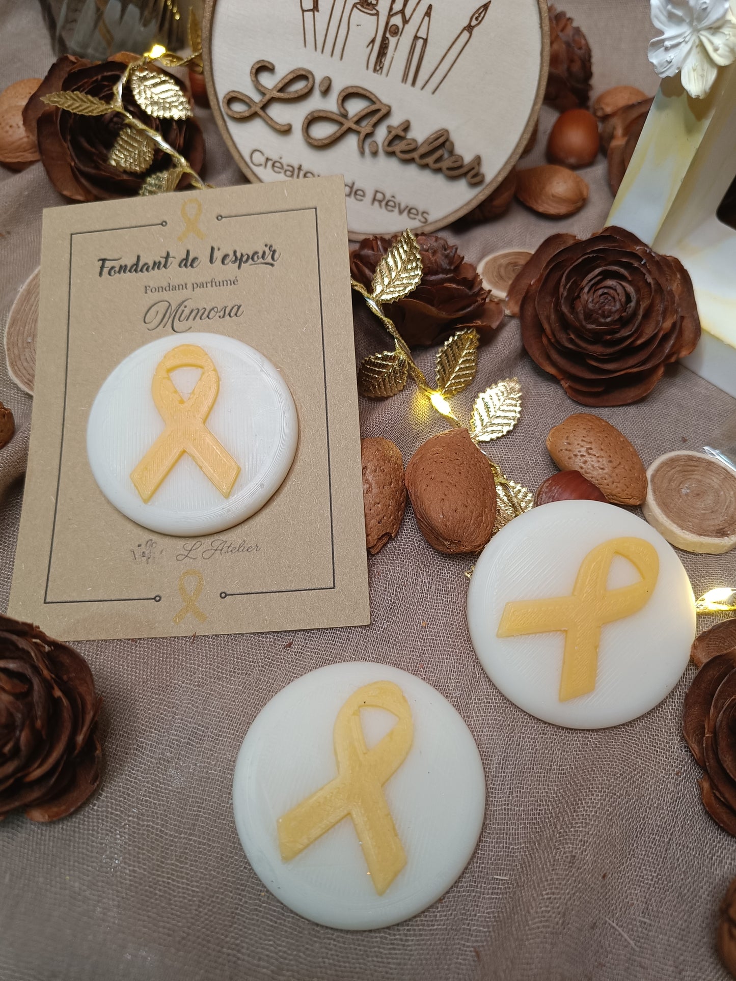 💪🏻 Fondant de l'espoir🎗️Endométriose 🎗️ Mimosa