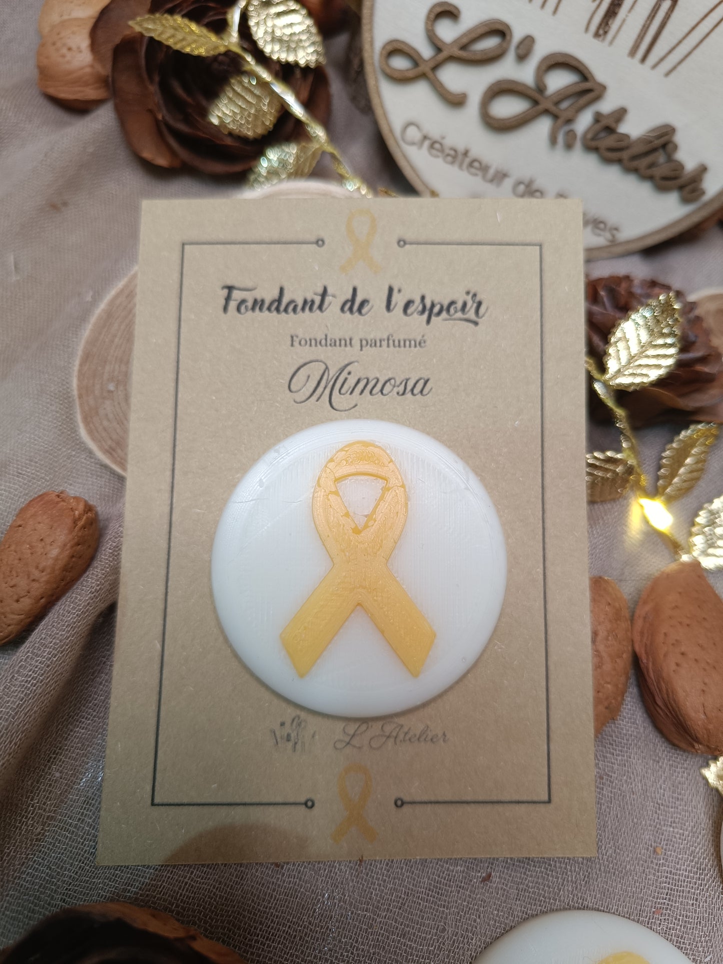 💪🏻 Fondant de l'espoir🎗️Endométriose 🎗️ Mimosa