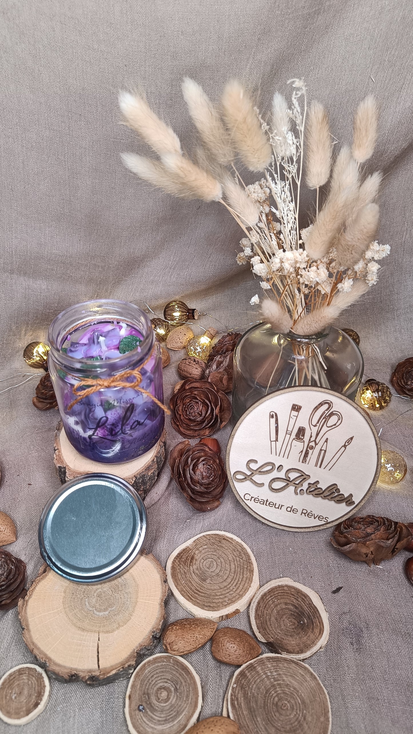 🕯️ Bougie Parfumée ✨ 🪻 Lila 🪻