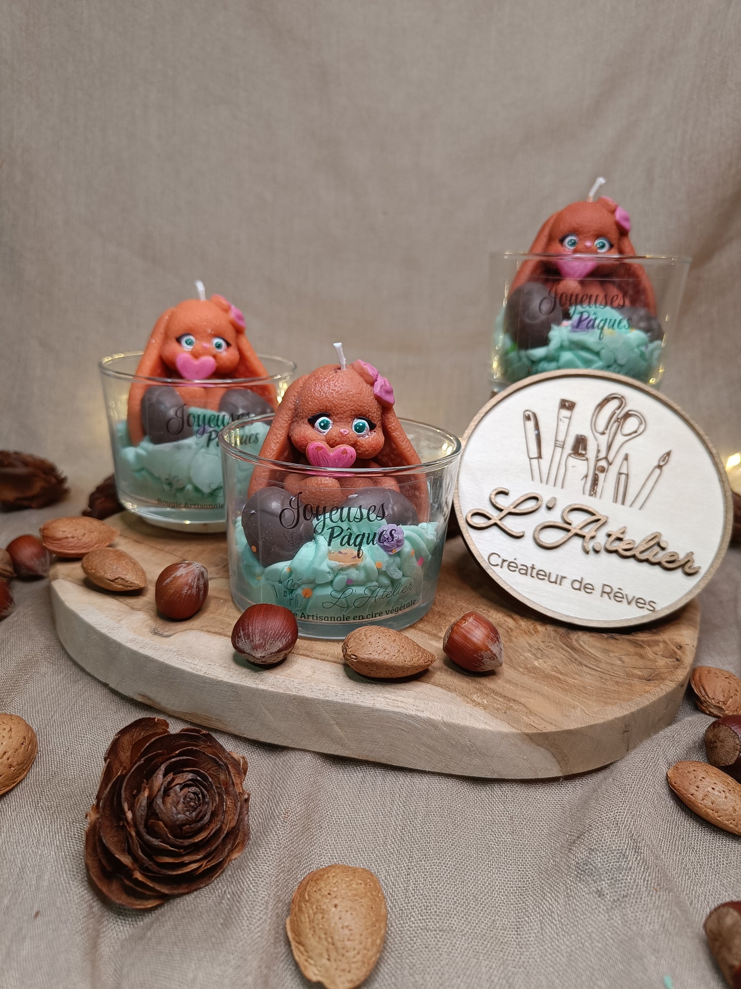 Bougie 🐰 Lapin de Pâques 🐰