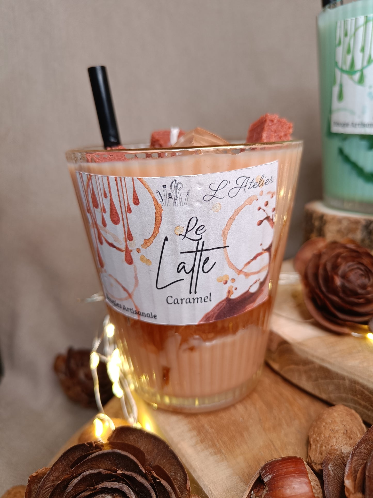 🕯️Bougie 🍮🧡 Latte Caramel 🧡🍮
