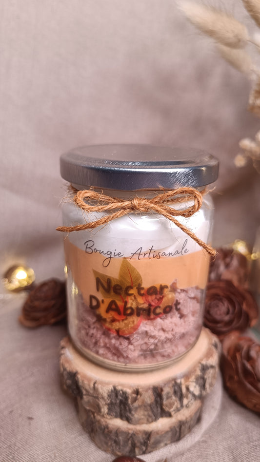 🕯️ Bougie parfumée ✨ 🍑 Nectar d'Abricot 🍑