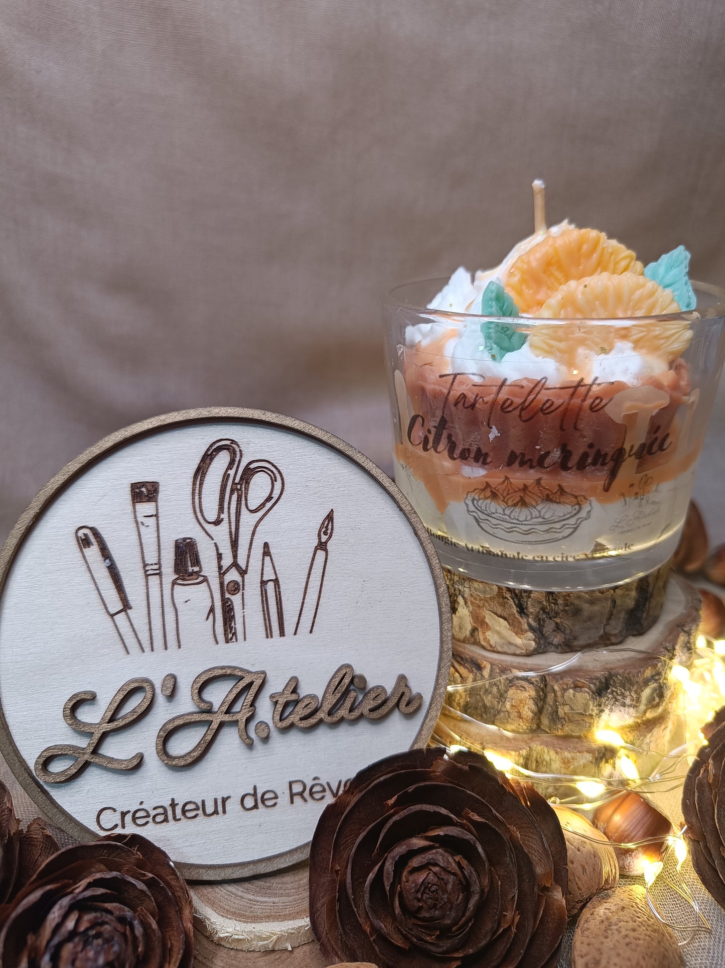 Bougie "Tartelettes citron meringuée"