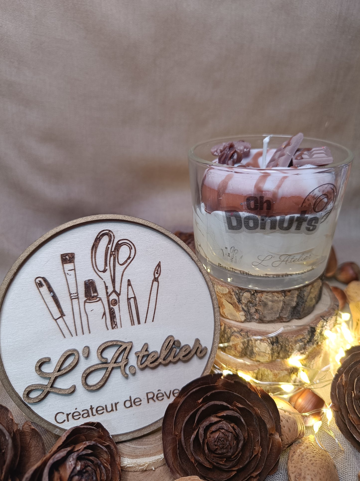 Bougie "Donuts Choco"