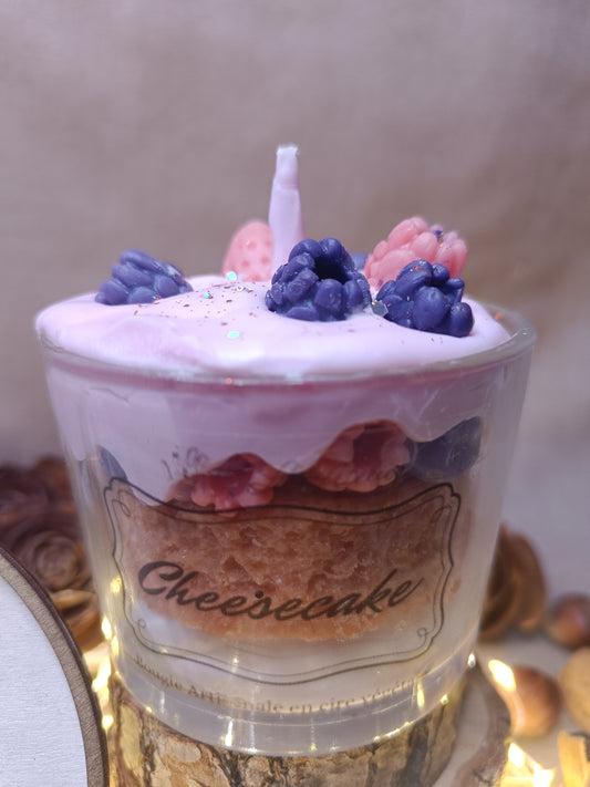 Bougie Cheesecake Fruits rouges