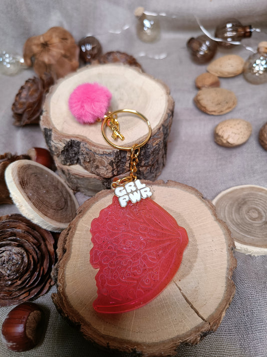 Porte Clefs 🩷 Girl Power 🩷 Lutte contre le cancer du sein 💪🏻