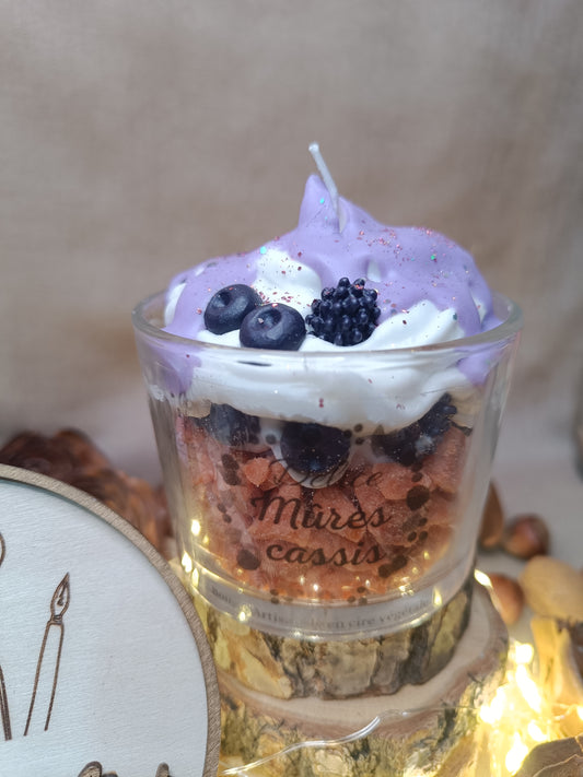 Bougie "Mûres cassis"