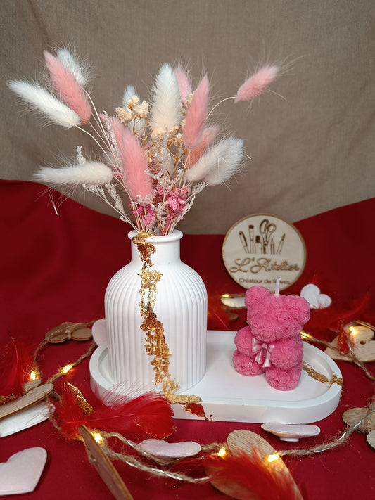 Décoration d'intérieur vase et bougie