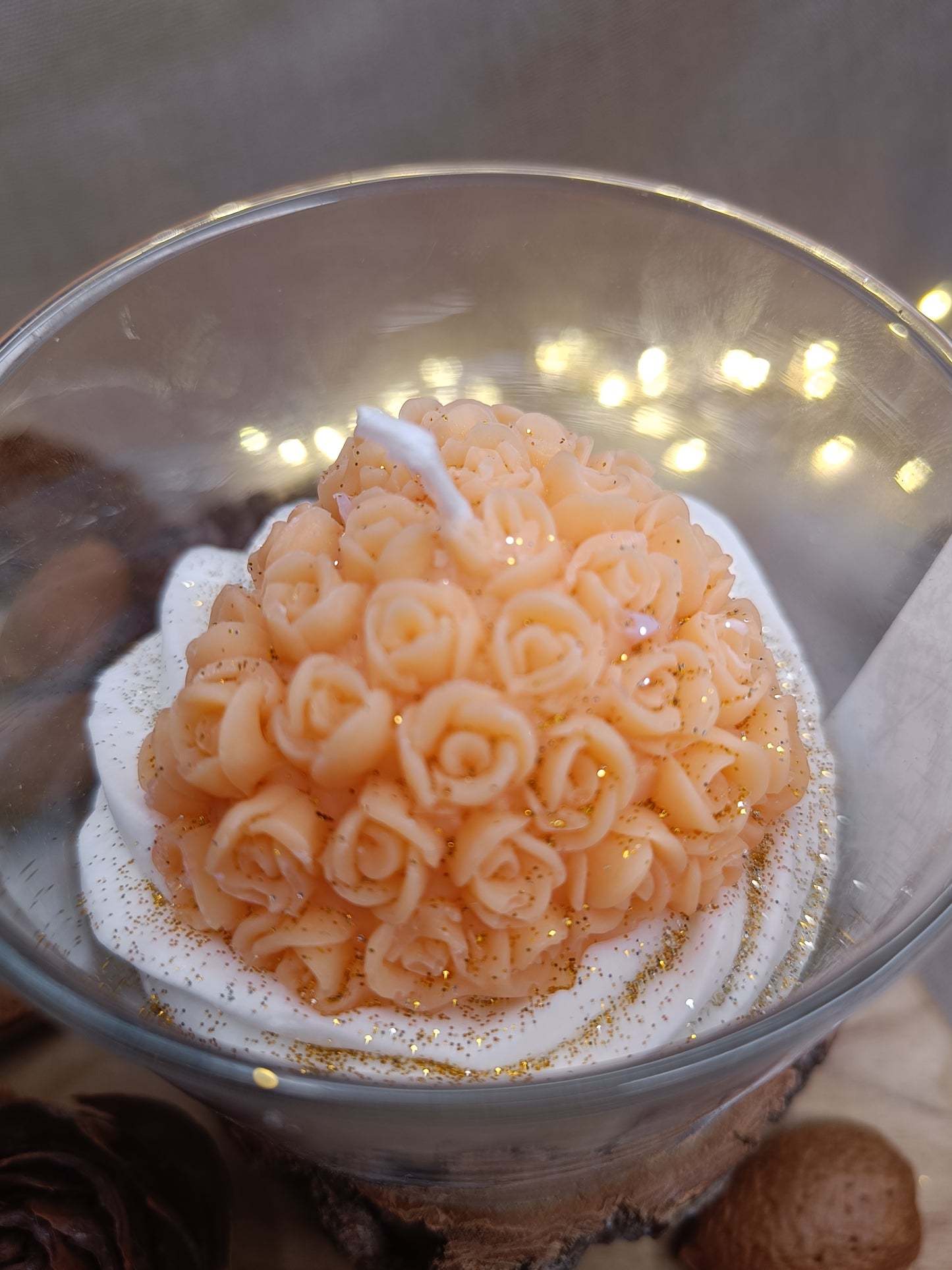 🕯️Bougie 💛Coeur à la crème💛