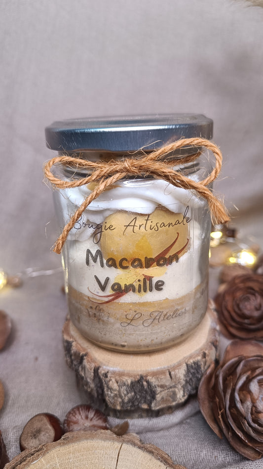 🕯️Bougies parfumées ✨ 🍮 Macaron Vanille 🍮
