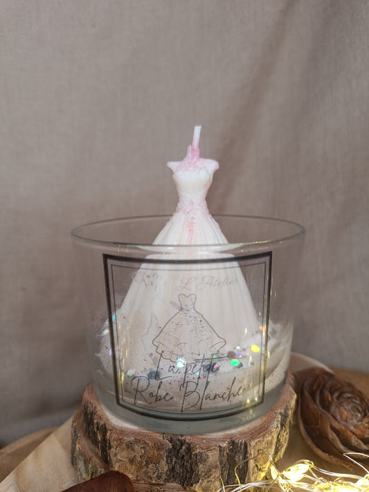 🕯️Bougie  🌸🤍 La petite Robe Blanche 🤍🌸